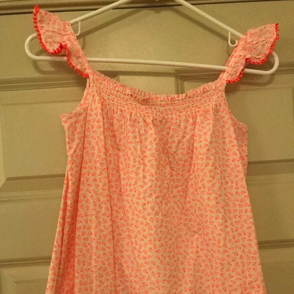 Mini Boden flutter sleeve top, 11-12, orange